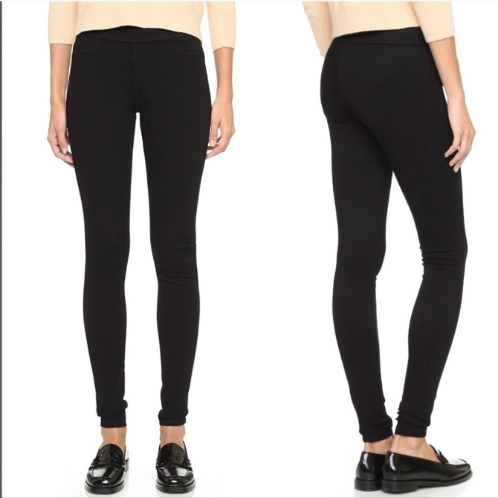 AG Black Knit Luxe Denim Jeggings